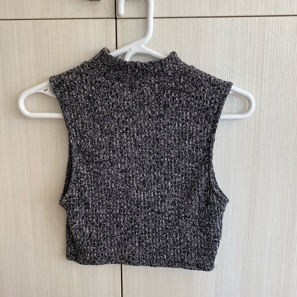 High Neck Crop Top